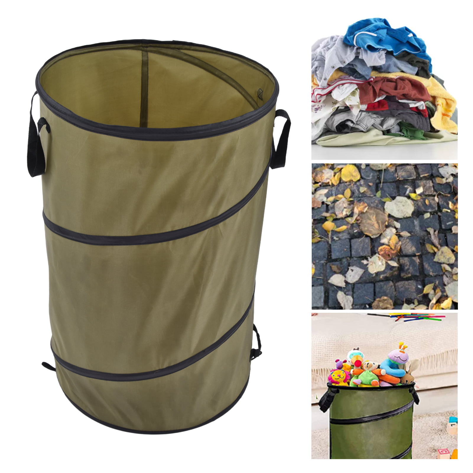 RXMORI 113L Collapsible Trash Can, 30 Gallon Recycling Large Leaf