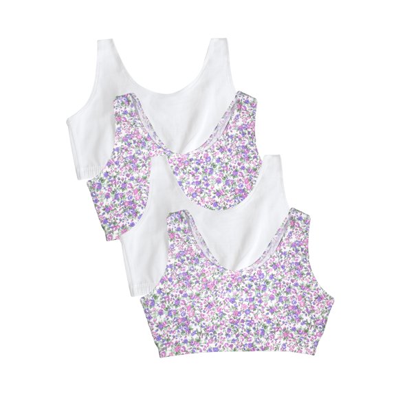 Fruit of the Loom Women's 360° Stretch Full Coverage Comfort Bras, 4-Pack, 9012MJ