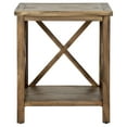 thumbnail image 4 of SAFAVIEH Candence Nautical Cross Back End Table, Oak, 4 of 6