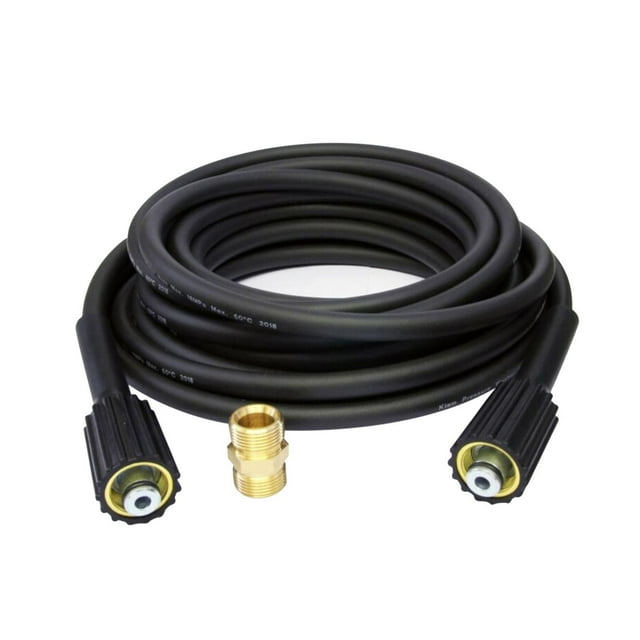 Manguera de lavado a presión, 5800PSI, fácil instalación, piezas de repuesto, manguera hembra a macho M22/22mm y acoplador de extensión para 10M