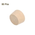 thumbnail image 3 of Uxcell 80Pack Tapones de botón de madera, 12mm/0.47" Tapón de agujero de tornillo de cabeza plana de madera, 3 of 6