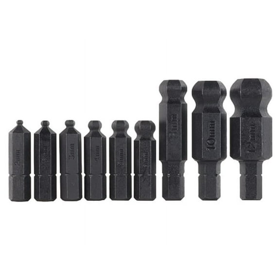Bondhus Balldriver Insert Drill Bits, 0.5 lbs, Pack of 9