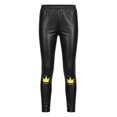 thumbnail image 4 of EnJoCho Kids Girls PU Fa𝗎x Leather Leggings Skinny Stretchy Fleec𝖾 Lined Ankle Length Pants Winter Warm Lightweight Trousers Casual Fashion Thermal Warmth Bottoms, 4 of 6