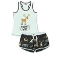 thumbnail image 3 of LazyOne Matching Pajamas for Women, Cute Pajama Shorts and Tank Top Set (Trophy Wife, Medium), 3 of 7