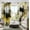 Black Yellow, variant on Abstract Curtains 2 Panels Abstract Rust Curtain Room Darkening Grommet Window Treatments Modern Decorative for Bedroom Living Room, 52x63 Inches, Blue Rust