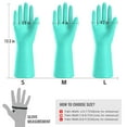 thumbnail image 7 of KAQ Reusable Rubber Cleaning Gloves: 4 Pairs Latex Free Non-Slip Household Kitchen Gloves for Washing Dishes, 7 of 7