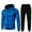 Blue 10003, variant on OWMEOT Men's 2 Piece Sweatsuit Outfits Gradient Polka Dot Printed Hoodie Sweatshirt & Joggers Sweatpants Set Tracksuit