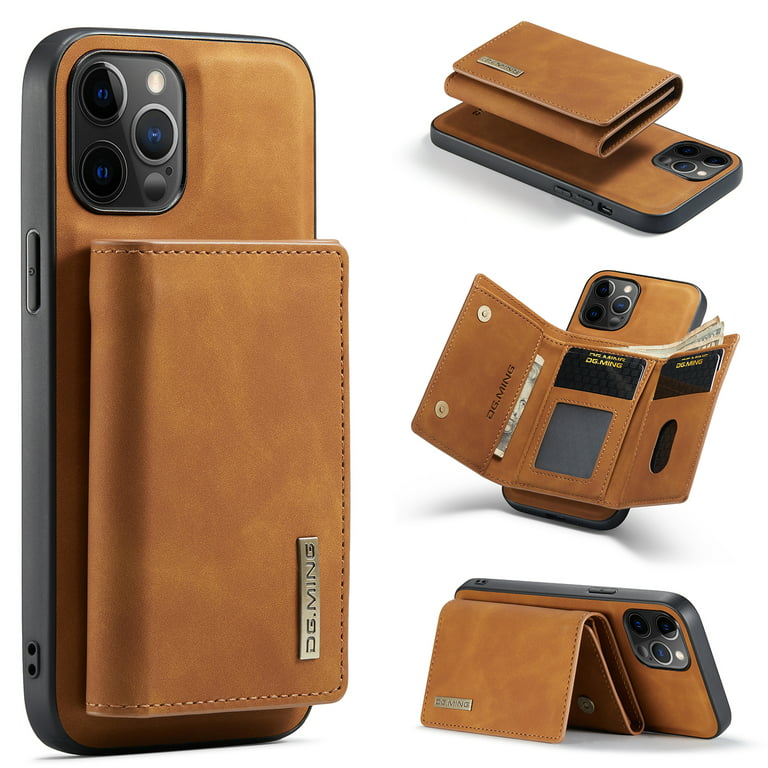 SHIELDON iPhone XR Wallet Case, Magnetic Closure Cover, Genuine Leather