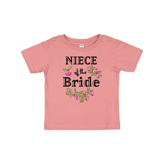 Inktastic Niece of the Bride Roses Girls Baby T-Shirt