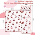 thumbnail image 5 of White Christmas Santa Pattern Toddler Nap Mats for Kids Preschool,50"x20" Sleeping Mat Bag or Kids,Toddler Sleeping Bag,Toddler Nap Mat or Daycare, 5 of 6