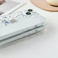 thumbnail image 3 of YWC-étui Doux Compatible avec iPhone 14, Motif Floral Clair Design Imprimé Flexible TPU Antichoc pour Femmes Filles, Étui de Protection Fleur, Pivoine Violette, 3 of 4