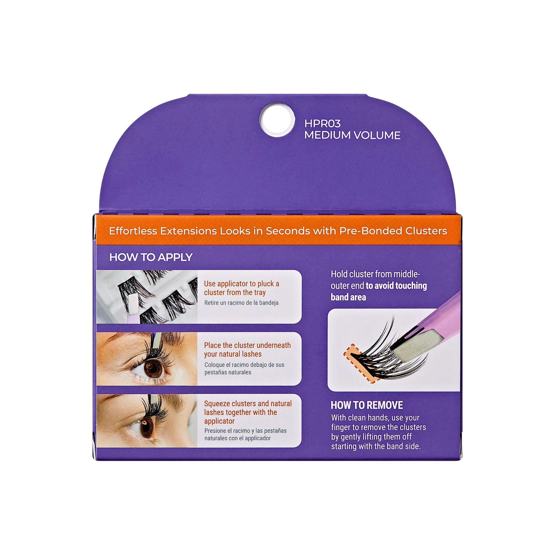 (3 pack) KISS Halloween Limited Edition Press-On Lash Extensions, Medium Volume, 9 Pcs.