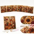 thumbnail image 7 of WEEEANT Fall Birdhouse Pearl Painting Kit with Floral Accents, DIY 5D Diamond Art Craft for Autumn Harvest Season Home Wall Decoration, 8x8 in, 7 of 7