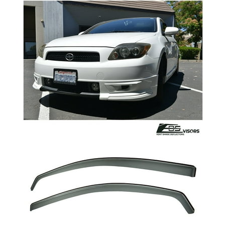 Extreme Online Store for 2005-2010 Scion tC Gen 1 | EOS Visors in-Channel Style JDM Smoke Tinted Side Vents Window Deflectors Rain