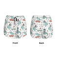 thumbnail image 5 of Picia Music Lover Dinosaur Pattern Women's 2 in 1 Athletic Running Shorts High Waisted Workout Casual Gym Sweat Shorts with Comfy Liner Zipper Pockets-Large, 5 of 9