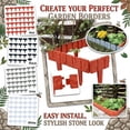 thumbnail image 7 of Imitation Stone Garden Fence No Dig Landscape Edging Faux Stone Garden Border Plastic Pound in Edging for Landscaping Flower Beds Yard Decorative Artificial Rock Edgers Bricks (40, White), 7 of 7
