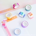 thumbnail image 3 of Miangastore 10 Roll Colorful Shiny Adhesive Tape Colored Notebook Decor DIY Craft Creative Adhesive Tape Sticky Tape, 3 of 9