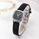 thumbnail image 1 of Reloj de lujo para mujer, reloj cuadrado con correa de cuero fino informal de cuarzo (5#) Tmvgtek Para estrenar, 1 of 6