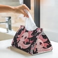 thumbnail image 6 of Pofeuu Chibi Axolotl Sakura Fantasy Print Tissue Box Cover, Modern Decorative PU Leather Rectangular Tissue Box Case Organizer Holder for Vanity Countertop, Night Stands, Livingroom, 6 of 7