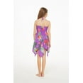 thumbnail image 2 of Girl Gypsy Uneven Bottom Hawaiian Luau Dress in Pretty Tropical Purple Size 12, 2 of 5