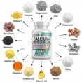 thumbnail image 4 of Allin1 Calcium Magnesium Zinc Supplement with Potassium, Copper, Strontium, Silica, Vitamin D3 K2, Boron, Vitamin B1 B12 Red Clover Herb Alfalfa Basil Pills for Men & Women Clean Nutra Osteo Defend, 4 of 9