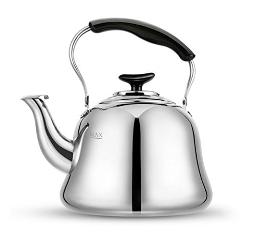 2.5 Quart Tea Kettles Stovetop Whistling Teapot Stainless Steel Tea Pots for Stove Top Whistle Tea Pot Silver Tea Kettle 2.5 Quart Tea Kettles Stovetop Whistling Teapot Stainless Steel Tea Pots for Stove Top Whistle Tea Pot Silver Tea Kettle