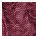 thumbnail image 4 of Soimoi Red Rayon Crepe Fabric Leaf Floral Fabric Prints By Yard 46 Inch Wide, 4 of 6