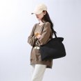 thumbnail image 4 of Bolso Hombro para Mujer Con Cordón Lateral Y Cincha para La Universidad (negro), 4 of 9
