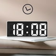 thumbnail image 7 of Qonioi LED Digital Alarm Clock, Large Display Desktop Clock with Temperature Date, Bedside Alarm Clock White Frame, 7 of 7