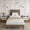 Brown, variant on Twin Size Platform Bed Frame with Corduroy Upholstered Headboard and Wooden Slats Support, No Box Spring Needed, Easy Assembly