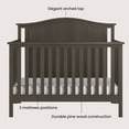 thumbnail image 5 of Child Craft Hampton Arch Top Crib and Changing Table Nursery Set, 4-in-1 Convertible, Dapper Gray, 2-Piece, 5 of 8
