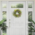 thumbnail image 2 of Puleo International 24" Artificial Eucalyptus Floral Spring Door Wreath with Berries, Multicolor, 2 of 3