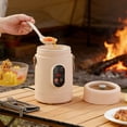 thumbnail image 4 of Multifunctional Portable Cooking Mini Ceramic Glazed Inner with Steamer and 12 Hour Timer for Meals, 4 of 7