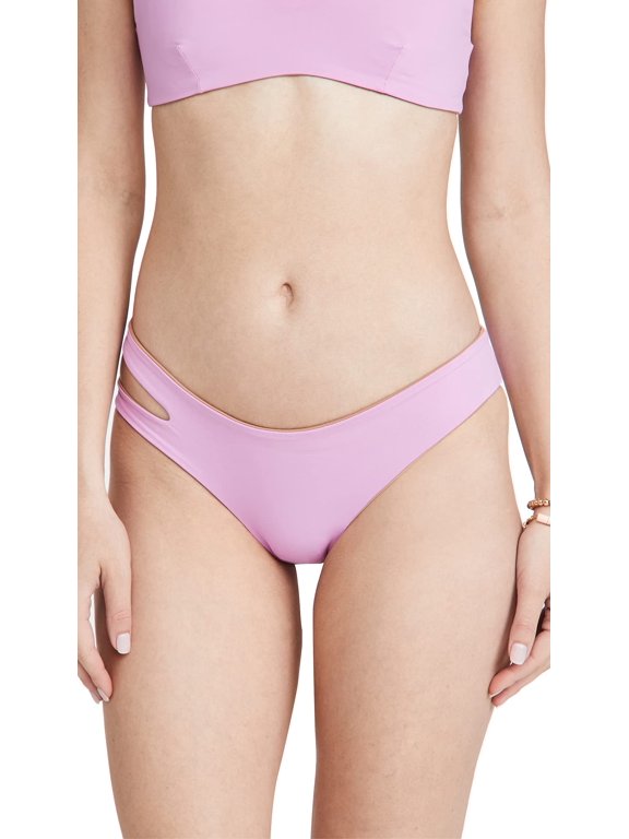 L*Space Women's Reversible Breakers Bikini Bottoms, Putty, Tan, S