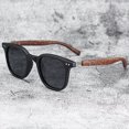 thumbnail image 3 of Gafas de sol con montura de madera para hombre y mujer, lentes cuadradas clásicas de marca, lentes de revestimiento para conducir, novedad, 3 of 5