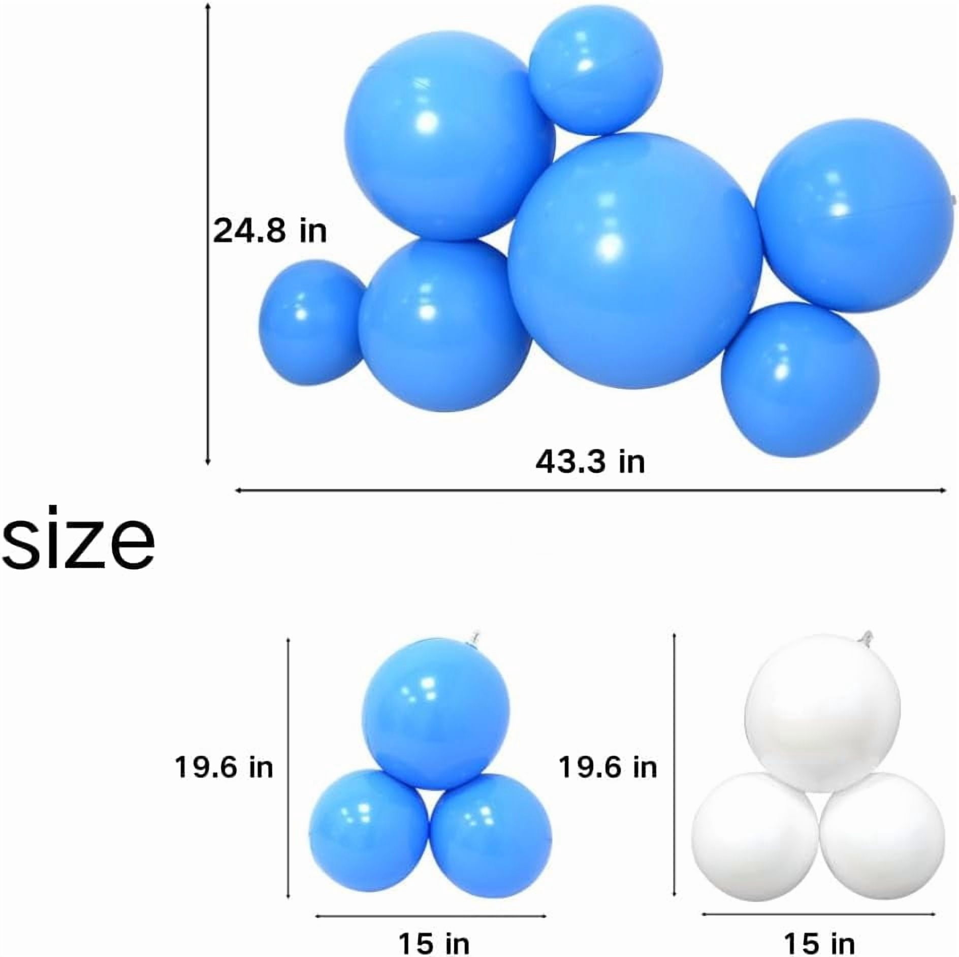 Reusable Balloon Garland Arch Kit,Quick & Easy to Inflate and Set up, Pvc Party Decoration With Elastic Band, with Hidden Valve, Complete Set with Pump, Line & Hooks
