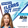thumbnail image 3 of Afrin Saline Nasal Spray, 100% Drug Free, Saline Solution, Daily Care Nasal Spray for Everyday Congestion and Dry Nose, Easy Mist, 4.5 OZ, 3 of 8