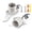 2, variant on Surface Mount Light Socket,E26 Medium Screw Porcelain Bulb Socket,Cleat Lamp Socket with Two Hole Flanged Mounting,Keyless Sockets with 6" Leads (2)