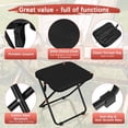 thumbnail image 4 of Taburete Plegable Portátil Uxcell para Camping, 13" Silla de Campamento Compacta [Negro], 4 of 7