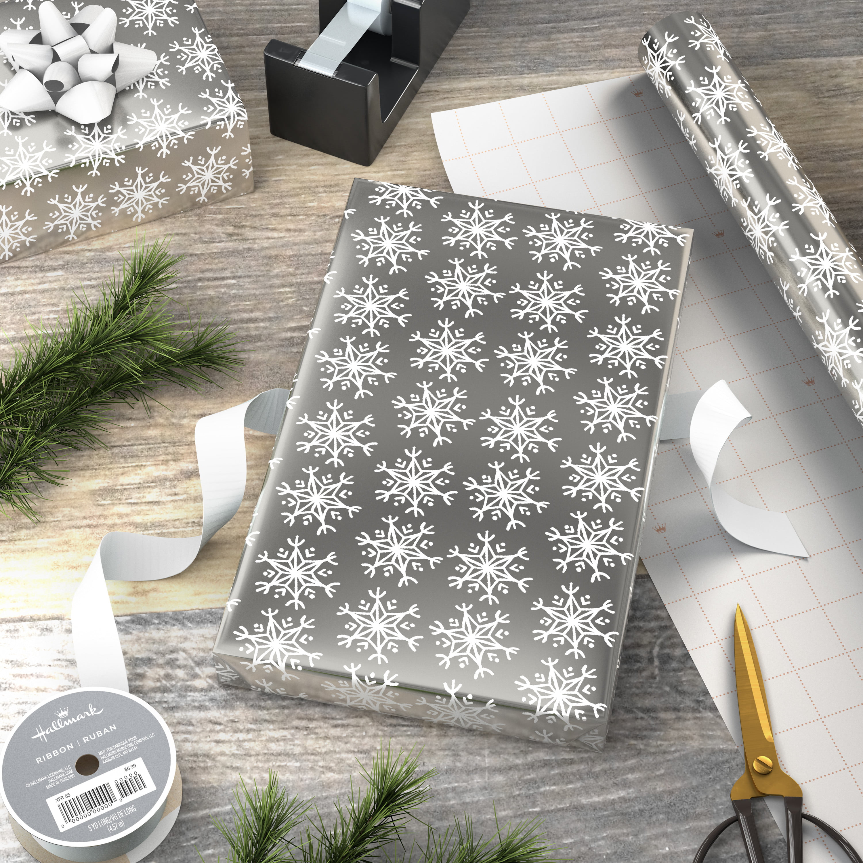  Silver Snowflake Tissue Paper for Gift Wrapping