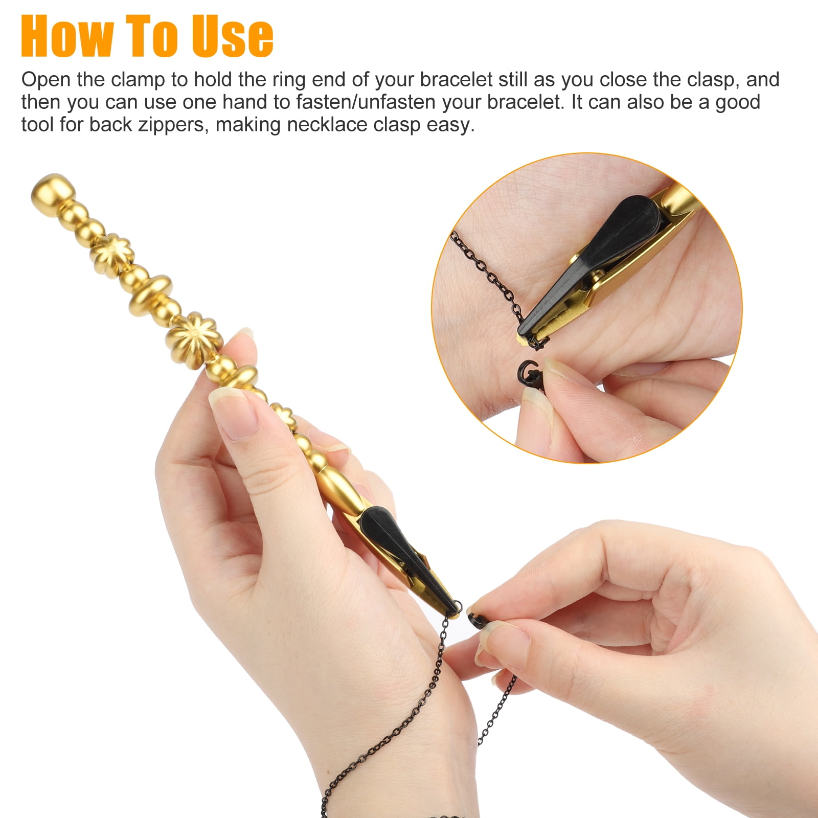 Jewelry Helper Tool Bracelet Clamp Accessory Jewelry Making Set Wearing  Auxiliary Clip Helper for Helping Women Mens And Kids - AliExpress