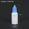 thumbnail image 2 of Uxcell Plastic 15ml/0.5 oz Small Mouth Drop Bottle Blue, 10 Pack, 2 of 6