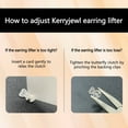 thumbnail image 3 of 3 Pairs Earring Lifters, Hypoallergenic Secure Earring Backs for Droopy Ears, Adjustable Earring Backs for Heavy Earring Heavy Earrin, 3 of 7
