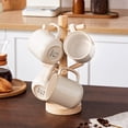thumbnail image 6 of Malacasa Stoneware Coffee Mugs Set, 16 oz Coffee Cups Set of 4, Dishwasher & Microwave Safe, Beige, 6 of 9