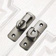 thumbnail image 4 of ZZkhGO Sturdy Alloy 90 Degree Rotate Door, Anti-Rust Barn Door Lock with One-Hand Operation, Secure Safety for Cabinet Window RV, Gray, 4 of 7