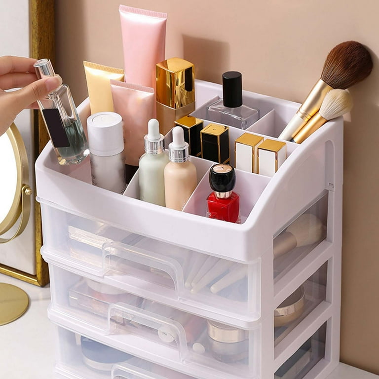 YOLOKE Drawer Organizer for Students - Makeup and Office Supplies Storage  Box for Cosmetics, Lipsticks, and More - Walmart.com