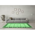 thumbnail image 3 of Ahgly Company Indoor Square Oriental Emerald Green Traditional Area Rugs, 4' Square, 3 of 4