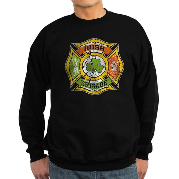 CafePress - Irish Brigade Sweatshirt (Dark) - Classic Crew Neck Sweatshirt