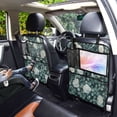 thumbnail image 7 of WOBOGO Eucalyptus Leaves Pattern Backseat Car Organizer Footed Universal Car with Touch Screen Tablet Holder Rear Seat Protector, 7 of 7