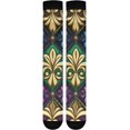 thumbnail image 7 of Mardi Gras Lily Compression Socks for Women&Men Circulation-Best Support for Nurses, Running, Athletic-1 Pairs Gift, 7 of 7
